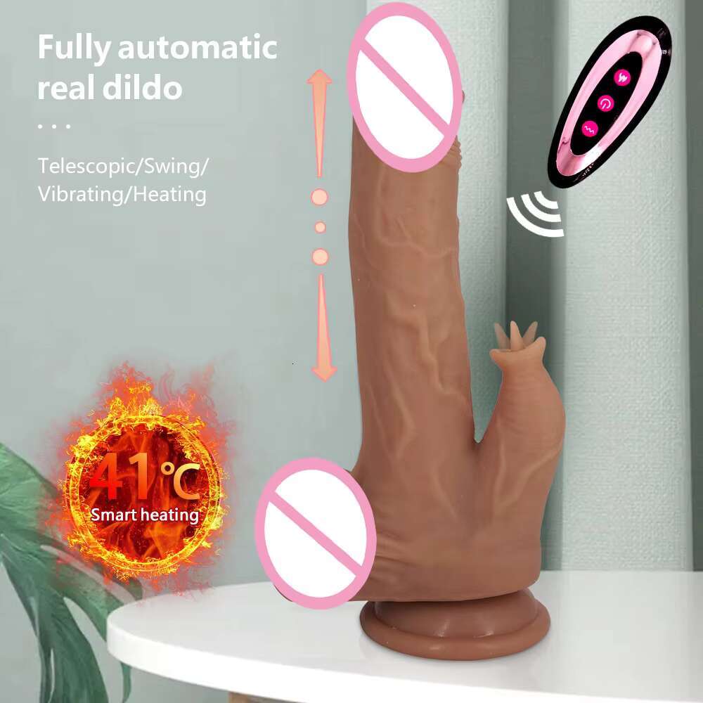 Wireless Remote Control Tongue Licking Dildo Heated Retractable Cannon hine Female Adult Erotica Vibrator Massage Masturbator