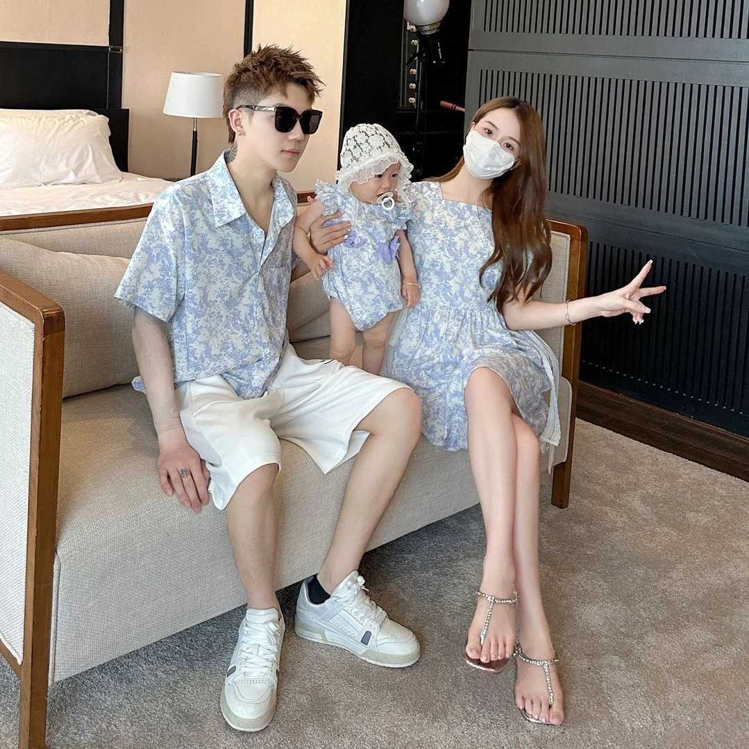 Resort Family Summer Couple Look Beach Clothes Mother and Daughter Dress Vacation Father Son Combinations Shorts W250207