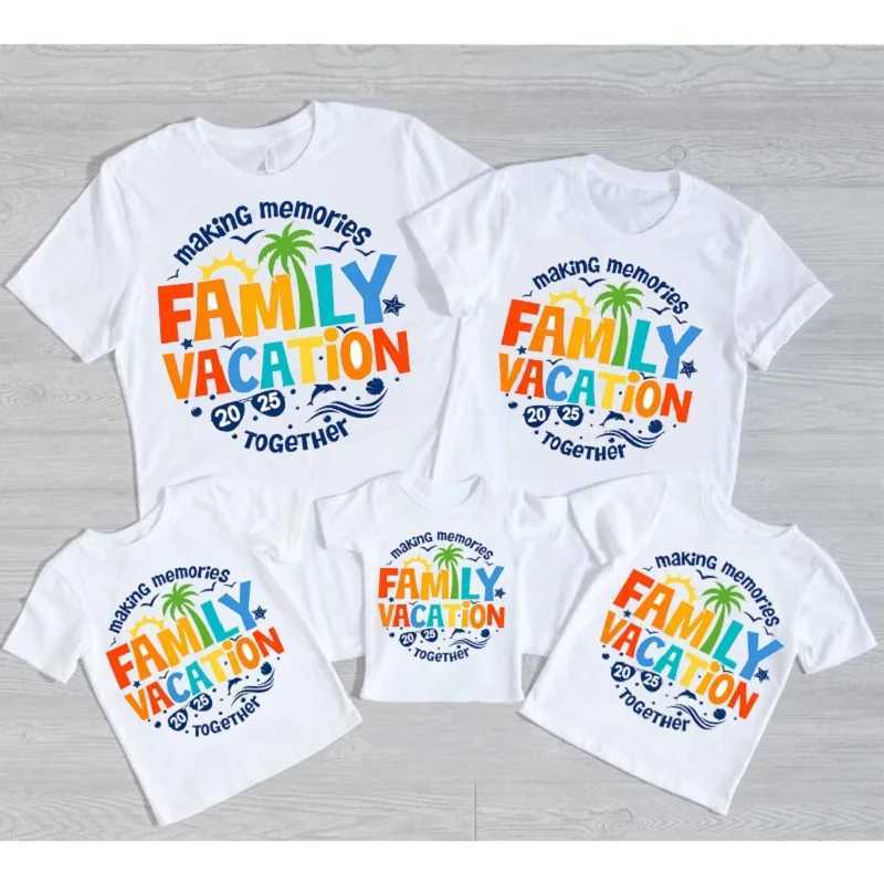 Family Vacation 2025 T-shirt Making Memories together tshirt Family matching shirt Beach trip shirt Vacation shirts W250207