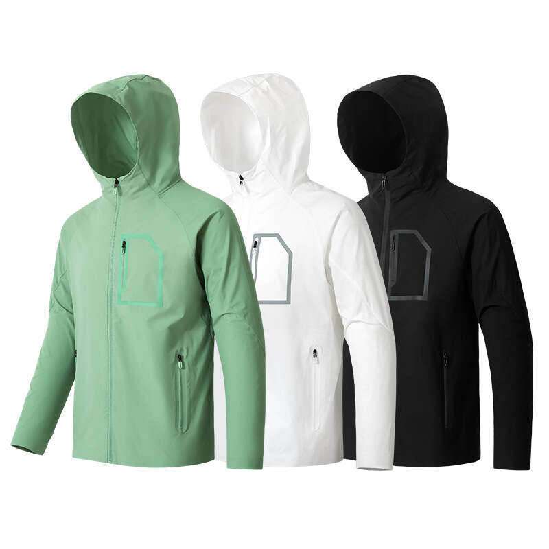 High quality sun protection clothing, casual hooded couple hiking skin clothing