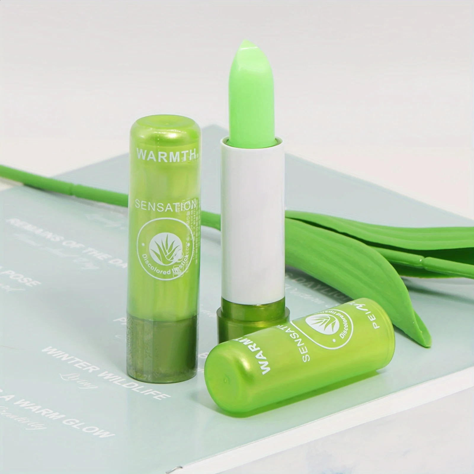 12PCS Aloe ct Lip Balm Color-changing Lip BalmLong-lasting and Moisturizing Lipstick For Valentines Day And FestivalGift 250121