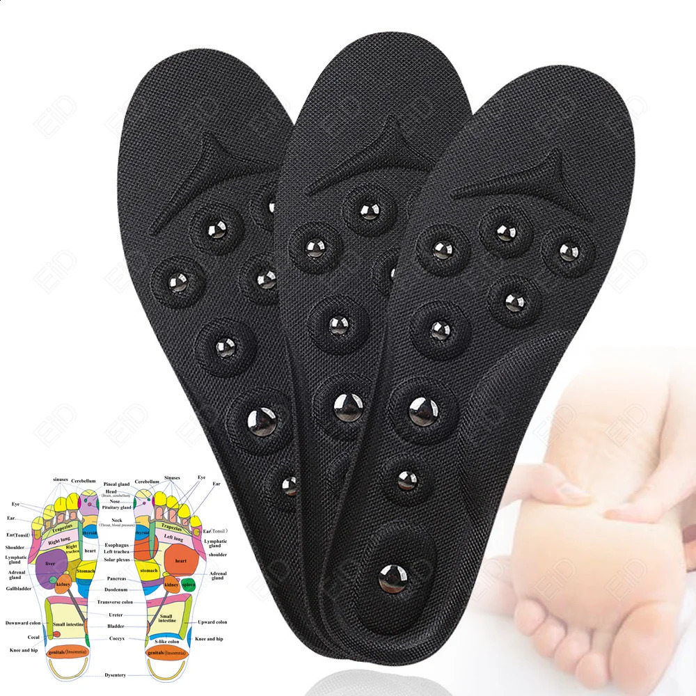 EiD Magnetic Therapy Foot Acupressure Insole Men Women Magnet Massage Sports Cushion Inserts Relaxation Insole Comfort Soles 250120