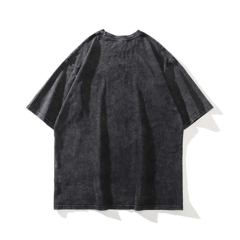 TKPA High Street Portrait Printed sleeved T-shirt Men's Fashion Brand Hip Hop Lazy Style Couple Casual Short Tee