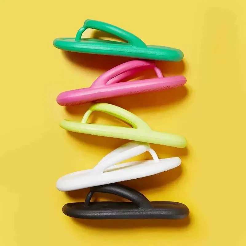 Summer Candy Colors Flip Flops Beach 2024 New Soft Bottom Flat Slippers Women Men Outdoor Comfy N Slip Flat Slide Sandals ShipXJ250207