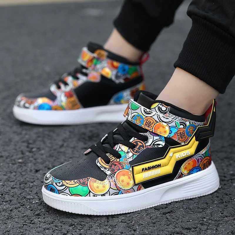 Winter Warmth Childrens Casual Shoes Light Soft Sold Rebound Fashion Board Shoes High Top Wear-resistant Sports Shoes for Kids W250207