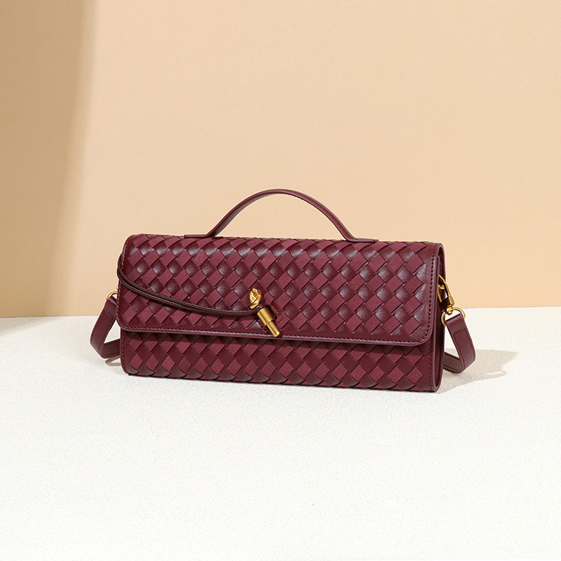 Bag Women's Advanced Sense New Frosted Pu Deerskin Single Shoulder Crossbody Portable Dinner Bag Organ Bag Clutch Bag