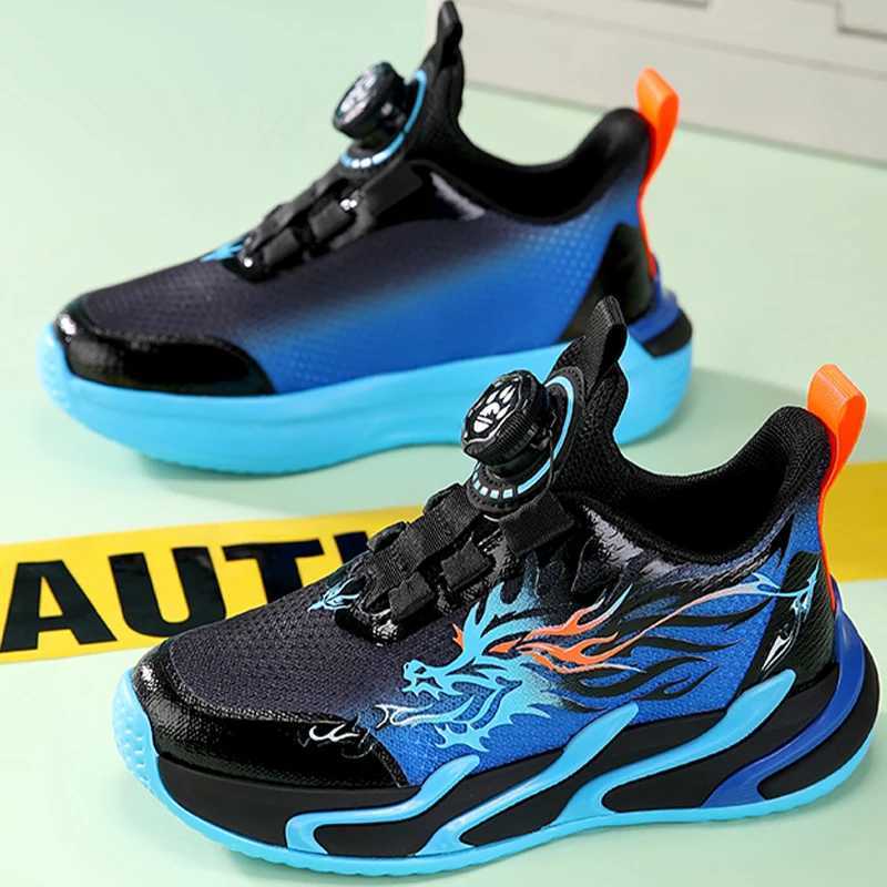 Fashion Children Walking Shoes 2025 Spring New Breathable Comfort Colorful Sports Shoes Mesh Rotating Buckle Running Shoes Kids W250207