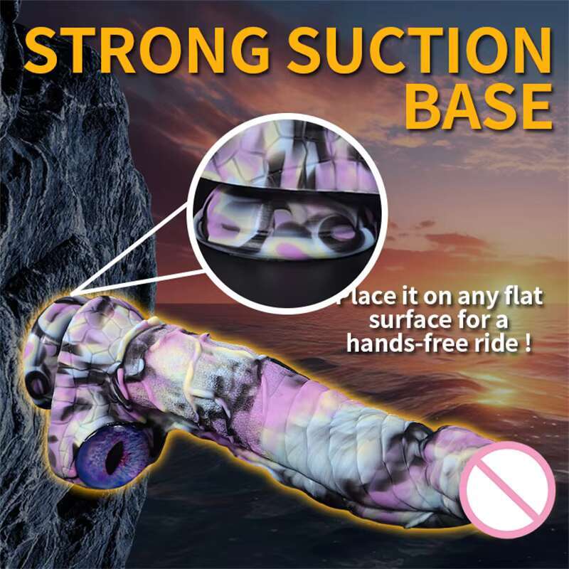 Huge Monster Realistic Anal Two Eyes Dragon Dildo sy Harness Compatible With Strong Suction Sex Toys For Women