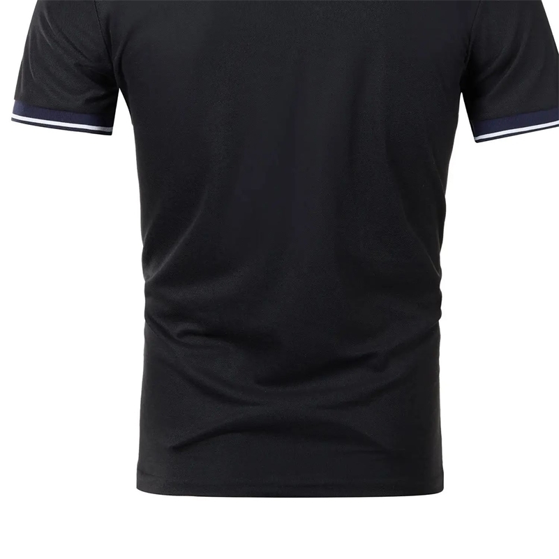 Mens summer casual fashion polo shirt short sleeve mens short sleeve color lapel top T-shirt short sleeve lapel fashion 250206