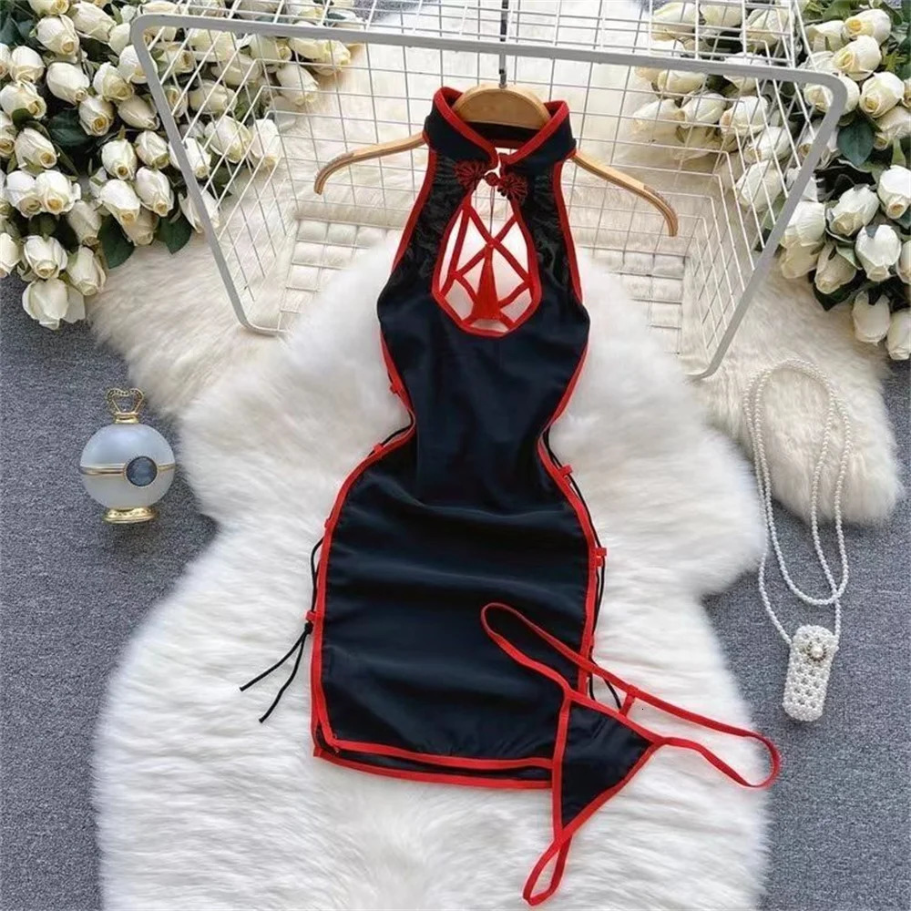 Winter Christmas Red Short Dress Sexy Sequin Bodycone Mini Slim Erotic sweert Club Party Night Bunny 250206