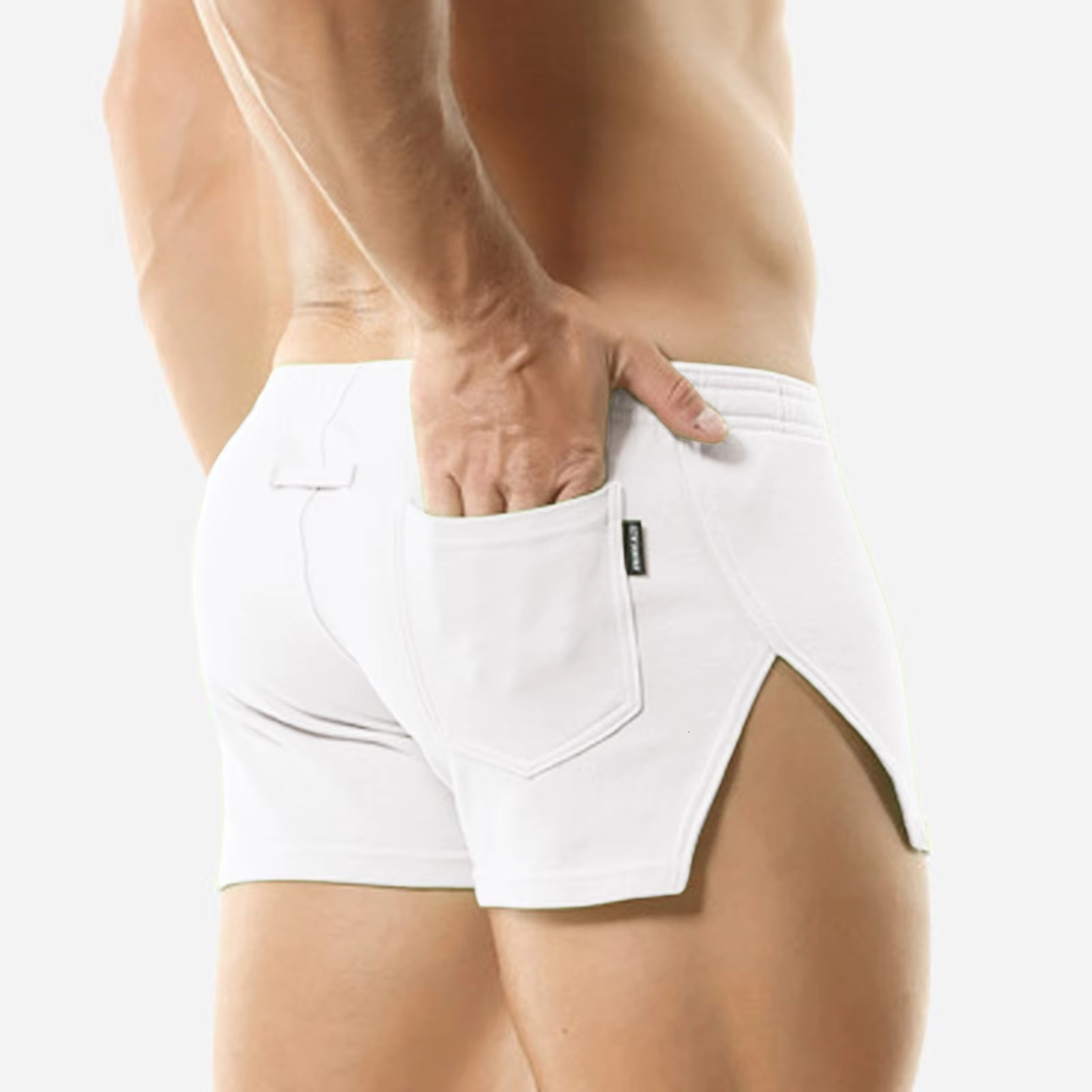 Men's Casual Solid Color Trendy Youth Sports Pants Carnival Running Shorts Summer New Beach Shorts