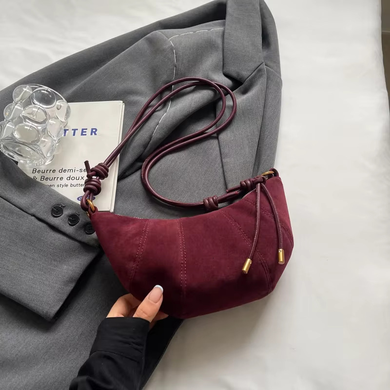 Retro Solid Color Splicing Leather Shoulder Women Korean Fashion Handbags And Purses Lady Crossbody Bag PU Casual