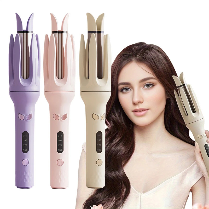 Automatic Hair Curler 28mm Negative Ions Electric Ceramic Curling Hair Stick Rotating Curl Waves Tangle Curling Iron Styler 250206