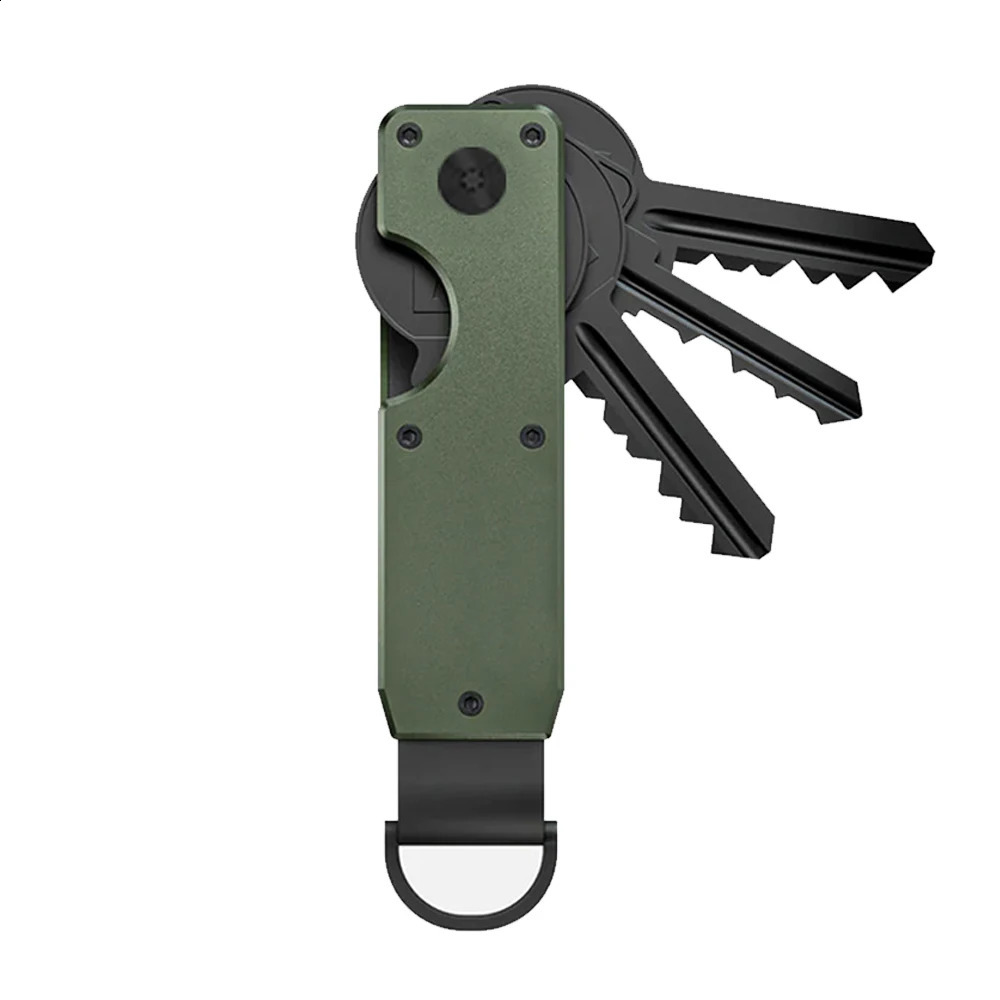 PT034,Organizer Compact Holder Metal Key Chain Minimalist key case holder for keychain Secures 1-5 Keys 250206