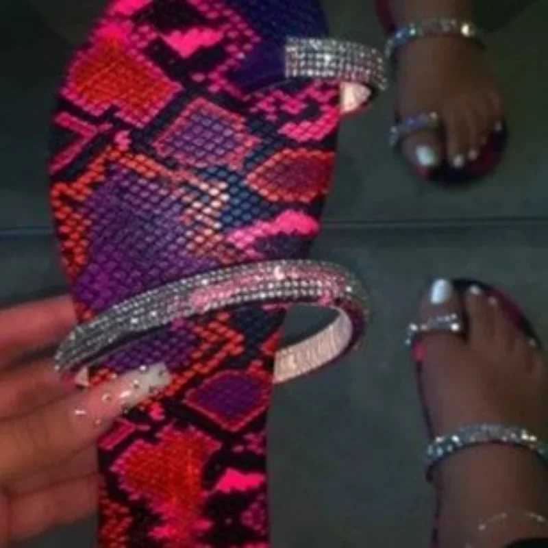 Sexy Women Summer Flat Slippers Rhine Shoe Open Toe Roman Beach Sandal ladies Flip Flops Black N-slip Slides size 35-43XJ250207