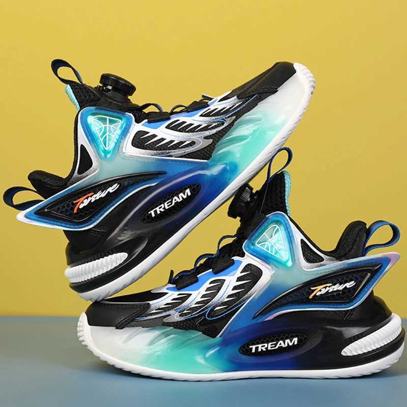 Childrens Running Shoes Leather Cushioned Outdoor Sports Shoes New Casual Wear-resistant Fashionable Walking Shoes for KidsXJ250207