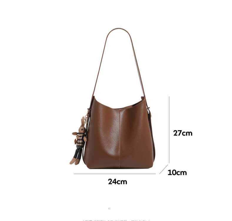 Women's Bags PU Women's leather bucket large capacity armpit women's commuting versatile single shoulder crossbody bag, tote bag