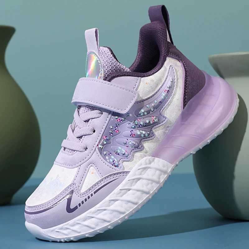 Girl Sneakers Hot Selling Summer Soft Sold Leather Casual Flat Tennis Shoes Outdoor Jogging Walking Shoes for Children Footwear W250207