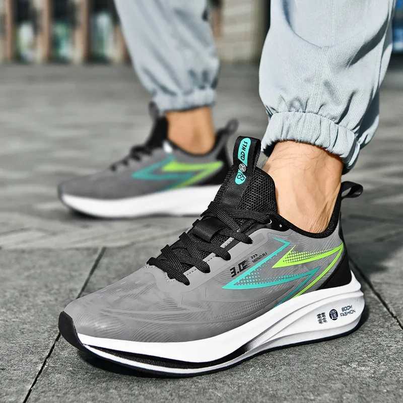 Autumn Leather Running Shoes Men Waterproof Sneakers Men Non-slip Jogging Sport Shoes Outdoor Commut Walking Shoes Male FootwearC250304