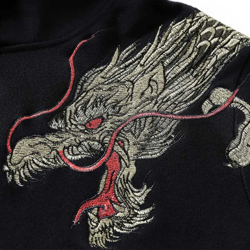 Supzoom Top Fashion Loose Spring And Autumn New Arrival Dragon Embroidery Chinese Style Popular Casual Animal Cotton Hoodies W250207