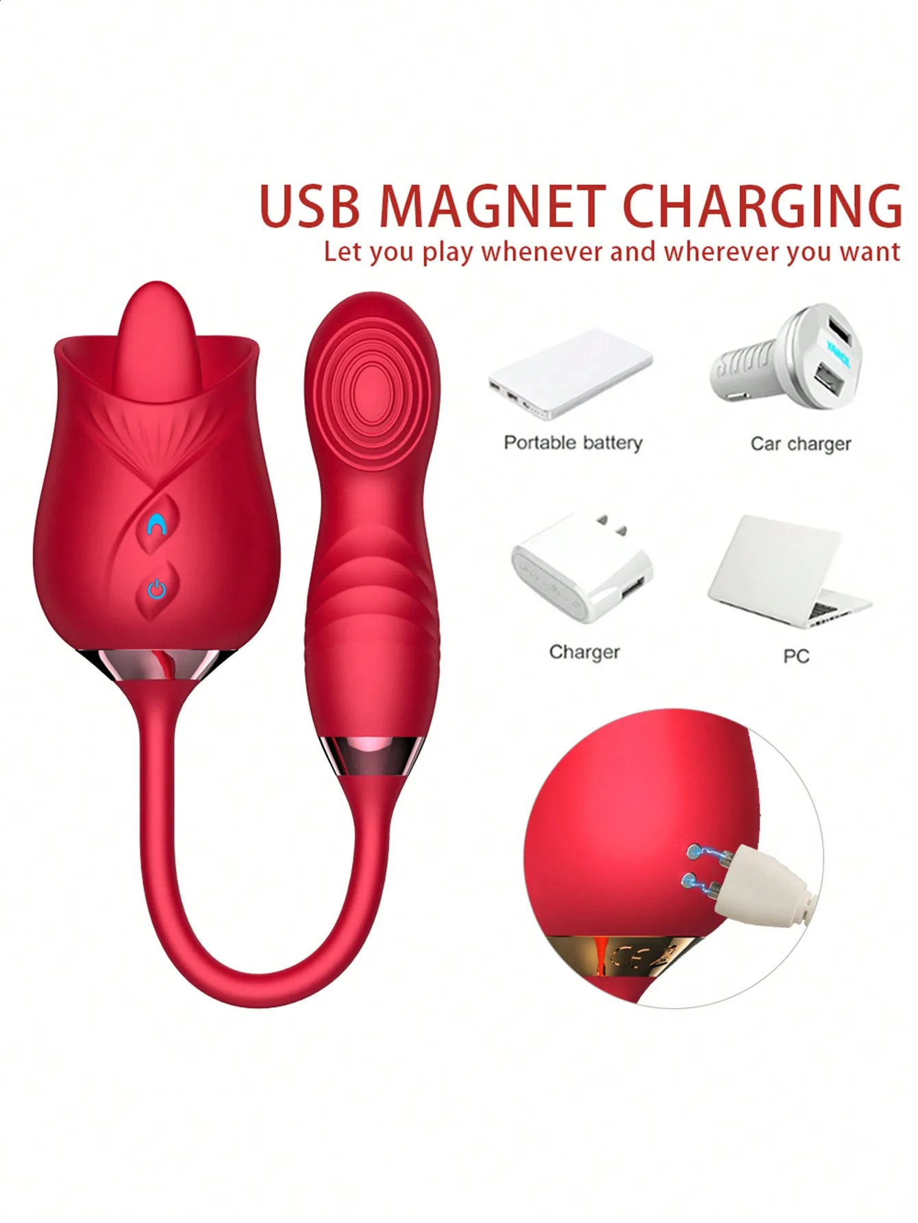 Rose Toy Clitoris Tongue Licking Vibrator Vagina 10 Vibrator Stimulator Adult Goods Sucking Sex Toys For Women 250108