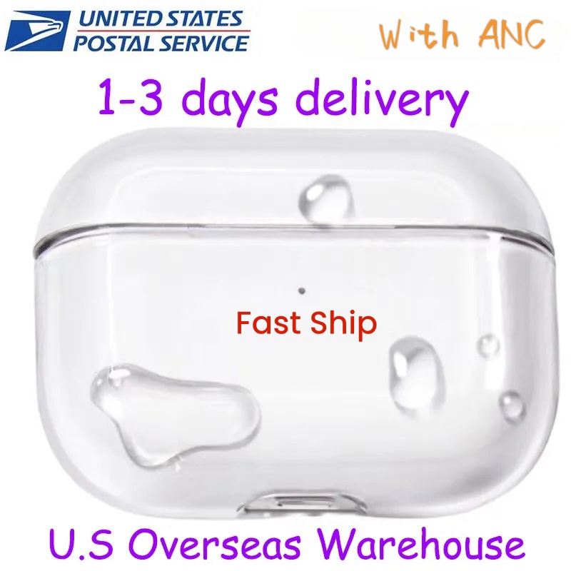 USA Delivery With ANC Pods 4 pro 2 3 max Headphones Accessories Silicone Protective Wireless Charging Earphone air pro 2 3 Headphone Smart Case popup Protective Case