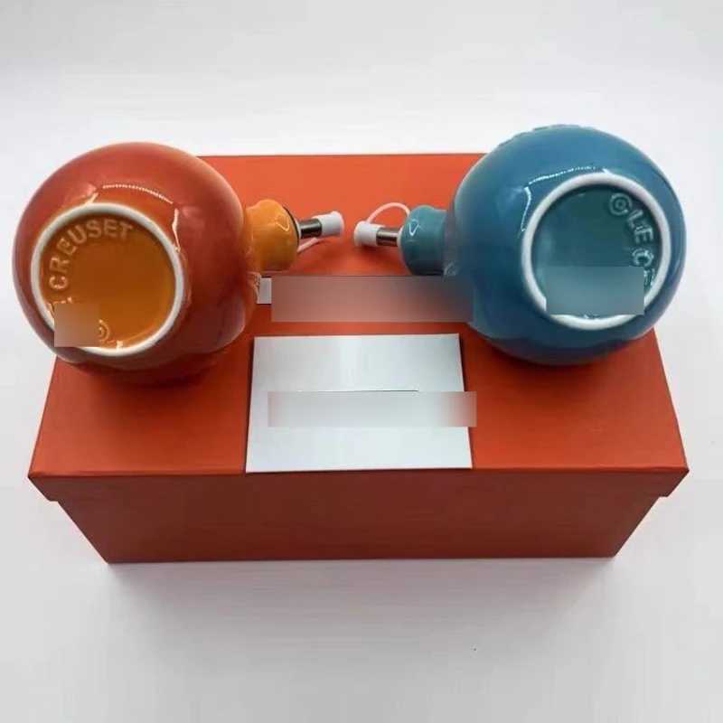 Storage Bottles Jars Cool Color Ceramic Oil Pot Seasoning Packaging Bottle for Kitchen and Home Use High Quality Kitchen Utensils 400ml CL250207