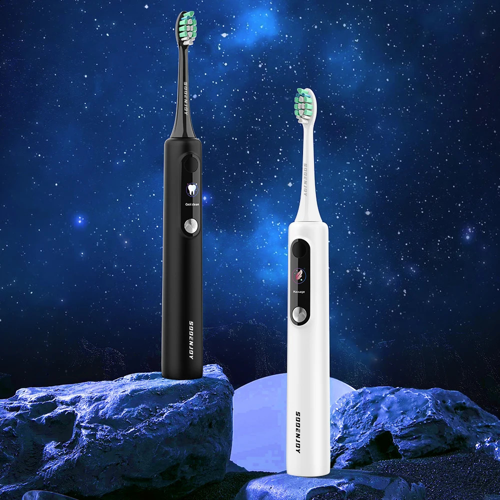 SOOENJOY Sonic Electric Toothbrush Smart LCD Screen Sonic Tooth Brush DIY Mode Automatic Cleaner Adult NB-1 Teethbursh 250206