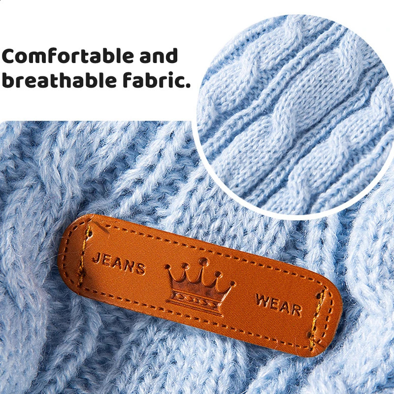Knitted Clothes for Dogs Classic Solid Dog Sweater Fashion Puppy Pullovers Winter Warm Cat Sweater Pet Turtleneck Chihuahua Coat 250206
