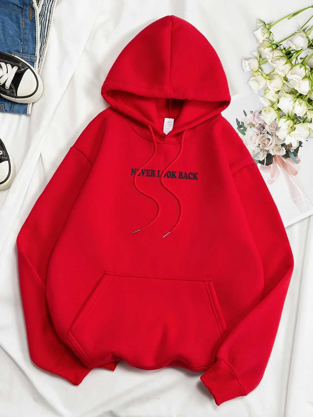 Never Look Back Creative Smile Skull Hoodies Men Women Warm Comfortable Sweatshirt Loose Hip Hop Street Clothes Loose Hoody W250207