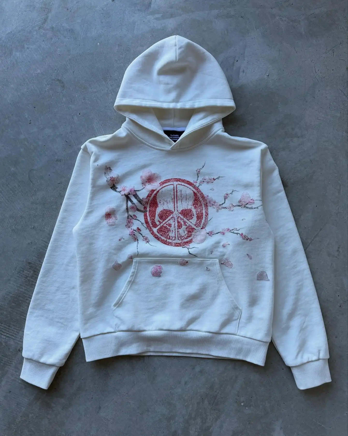 Harajuku Skull print Oversized Sweatshirt Hoodie Sweatpants High Street Two Piece Set Y2K Clothes Mens Casual Pants Men Clothing 250207