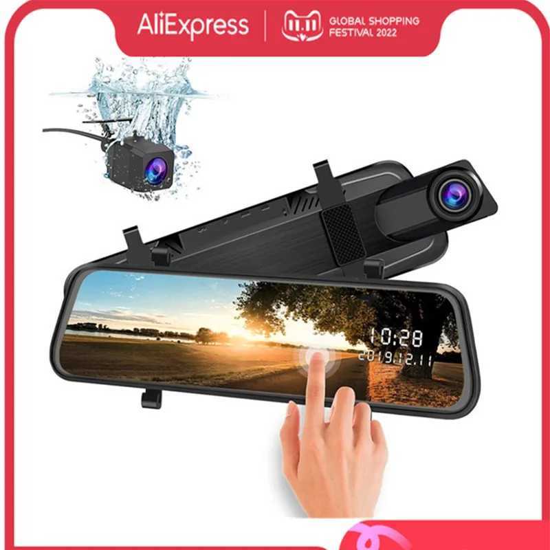Car DVRs Dash Cam Rear Camera Senso Dvr GPS Avto Video Recorder 10 Inch View Mirror Dual Car Camera Cam Dashcam Front and Rear 4k car dvr H250206
