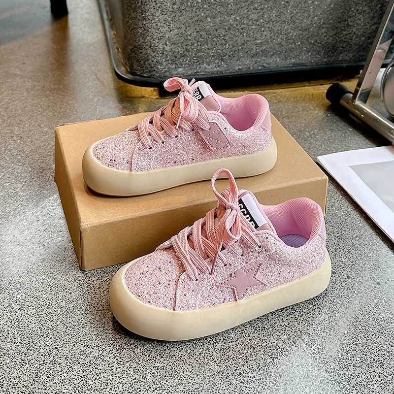Girls Shoes 2024 Spring New Casual Edition Little Girl Star Sports Shoes Spring/Summer Childrens Sports ShoesXJ250318