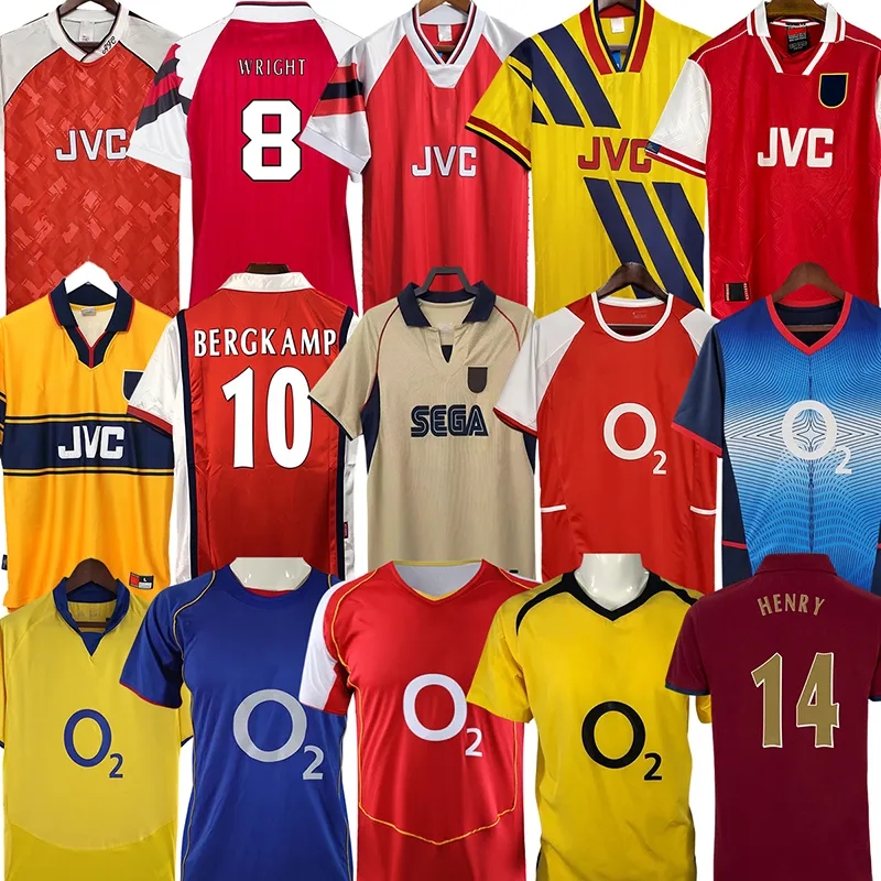 Retro Aarsenal soccer jerseys arsenalfootball HIGHBURY PIRES REYES BERGKAMP ADAMS Persie Galla V. PERSIE Arsen football shirt Men Kids kit Vintage Classic