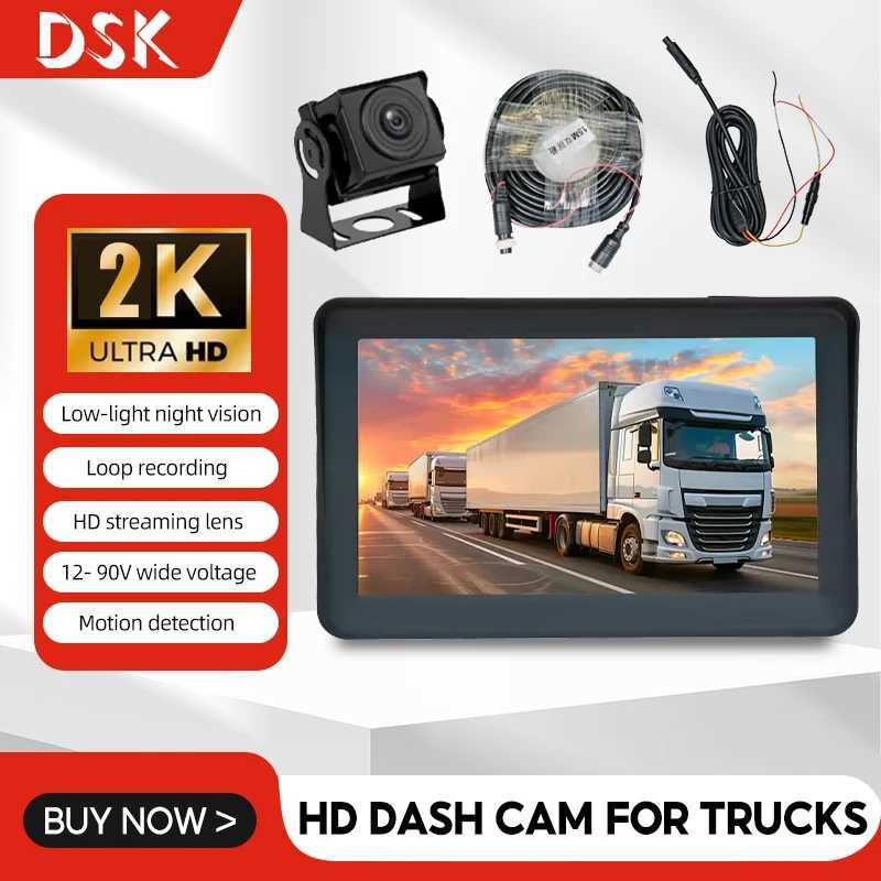 Car DVRs 7-Inch 1080P HD Dash Cam for Trucks Vehicle Dvr Recorder Camera Night Vision Front And Rear Dual-Channel Streaming Dashcam car dvr H250206