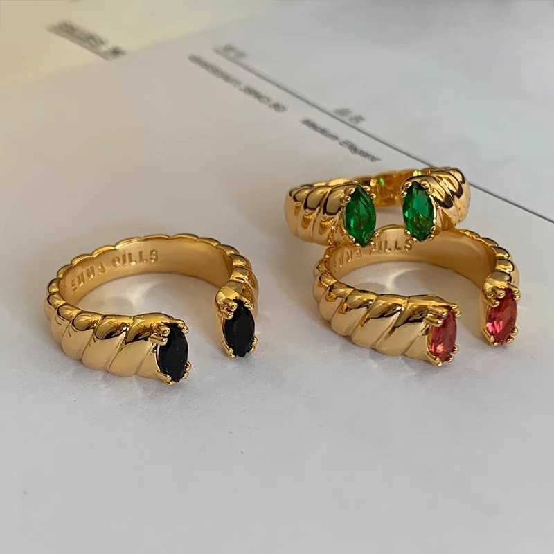 Foxanry Non-fading Gold Color Engagement Rings for Women Couples Trendy Elegant Sparkling Zircons Wedding Bride Jewelry Gifts W250207
