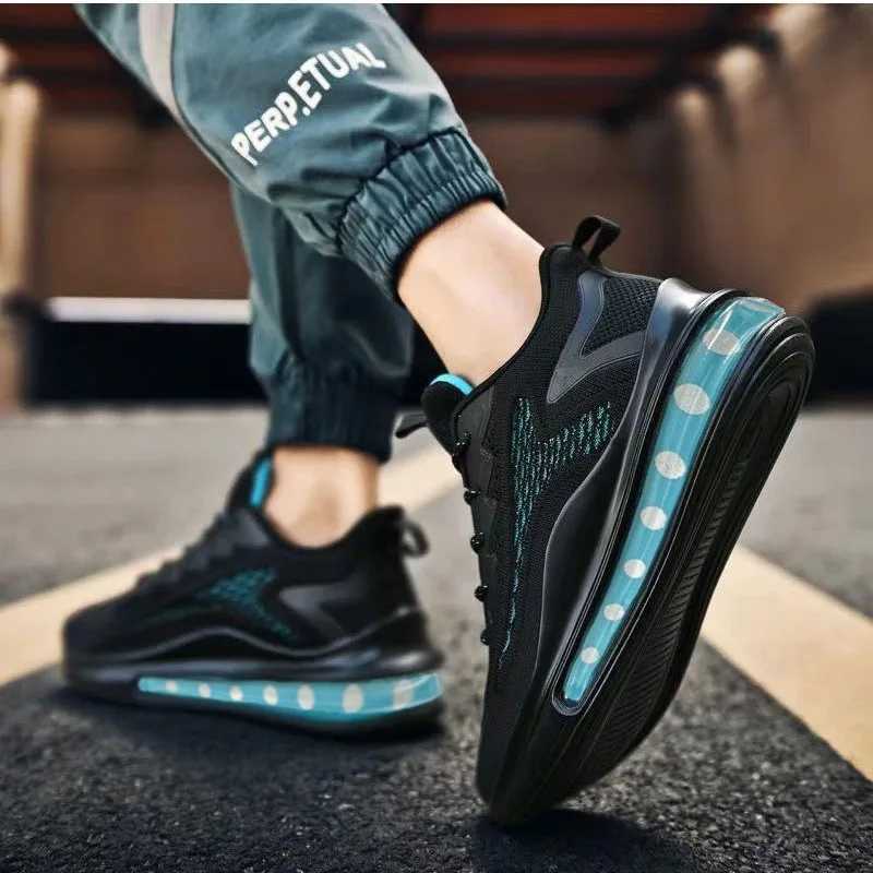 Mens Shoes 2024 Autumn Mens Fabric Single Shoes Breathable Thick Sole Casual Shoes Mens Trendy Sports Shoes Running ShoesXJ250207