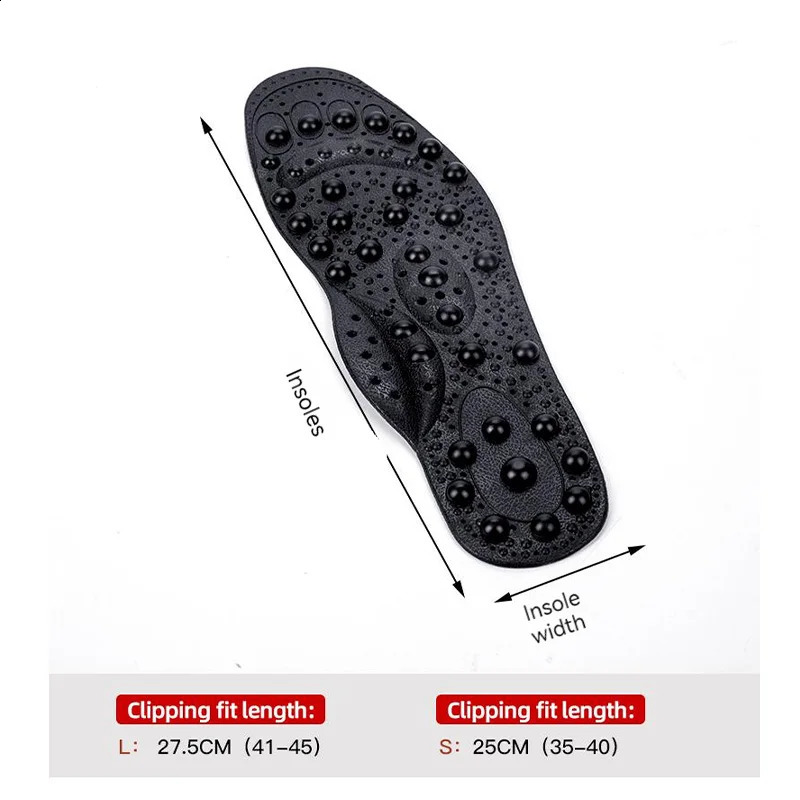Magnetic Therapy Massage Insoles For Shoes Foot Acupressure Enhanced Magnetic Insole Point Therapy Feet Body Detox Insert Pads 250120