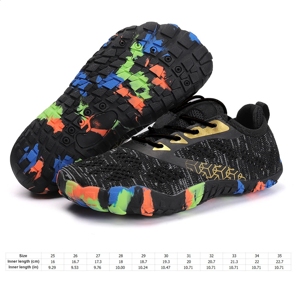 Kids Water Shoes Children Barefoot Shoes Comfortable Lightweight Aqua Shoes Breathable Quick Dry Beach Shoes for Outdoor Beach 250207