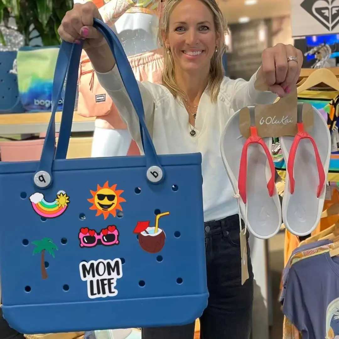 Beach Bogg Bag Waterproof Summer EVA Large Capacity Tote Shoder Handbag Cute Basket Fi Wen Picnic Shopping Outdoor Gift Z250122