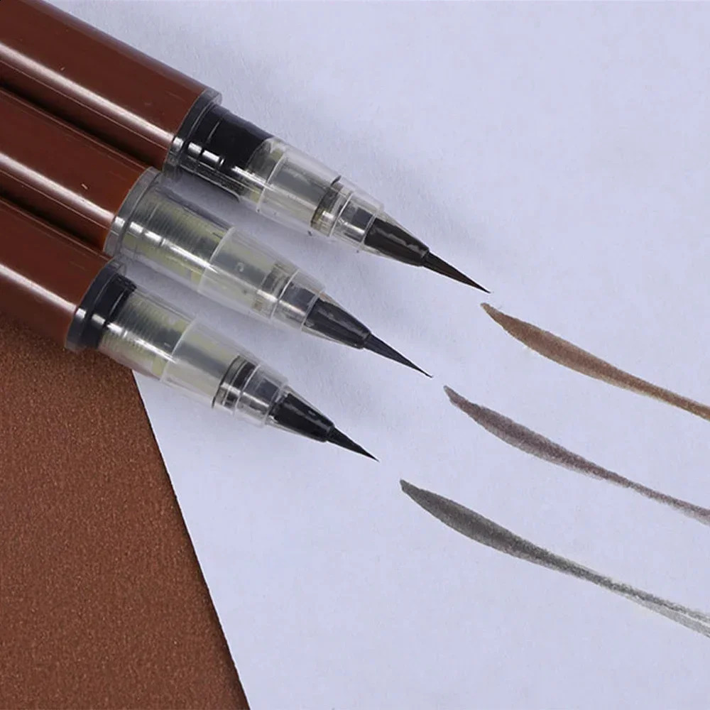 Ultra-fine Eyebrow Pencil Long Lasting Black Brown Waterproof Non-smudge Colorfast Natural Wooden Eye Brow Enhancer Pen Cosmetic 250206