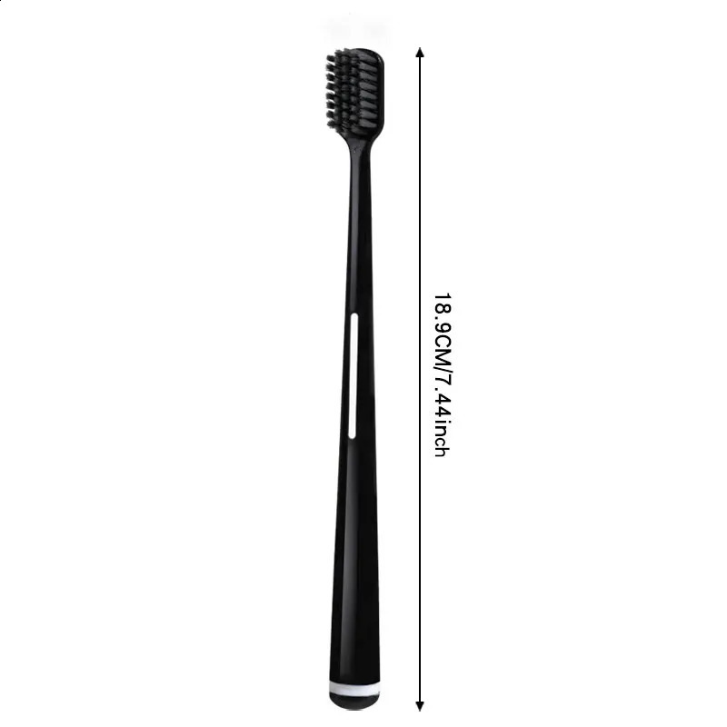 6/box black and white two colors home cleaning teeth soft hair cleaning tools high-grade handle toothbrush set oral care suitabl 250206