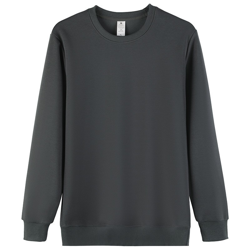 FC0011 Spring High Quality Cotton Men's Sweatshirt Round Neck Solid Color