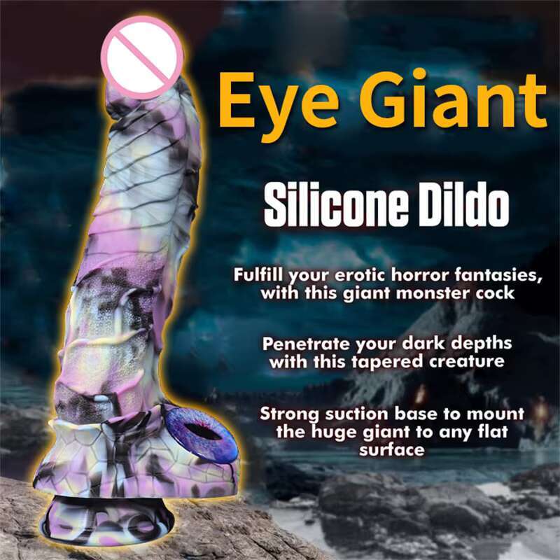 Huge Monster Realistic Anal Two Eyes Dragon Dildo sy Harness Compatible With Strong Suction Sex Toys For Women