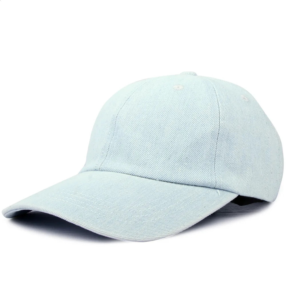 Solid Denim Baseball Cap Hats Men Women Wash Cow Hats Bone Summer Autumn Hip Hop Jeans Cap Casquette Gorras 250206