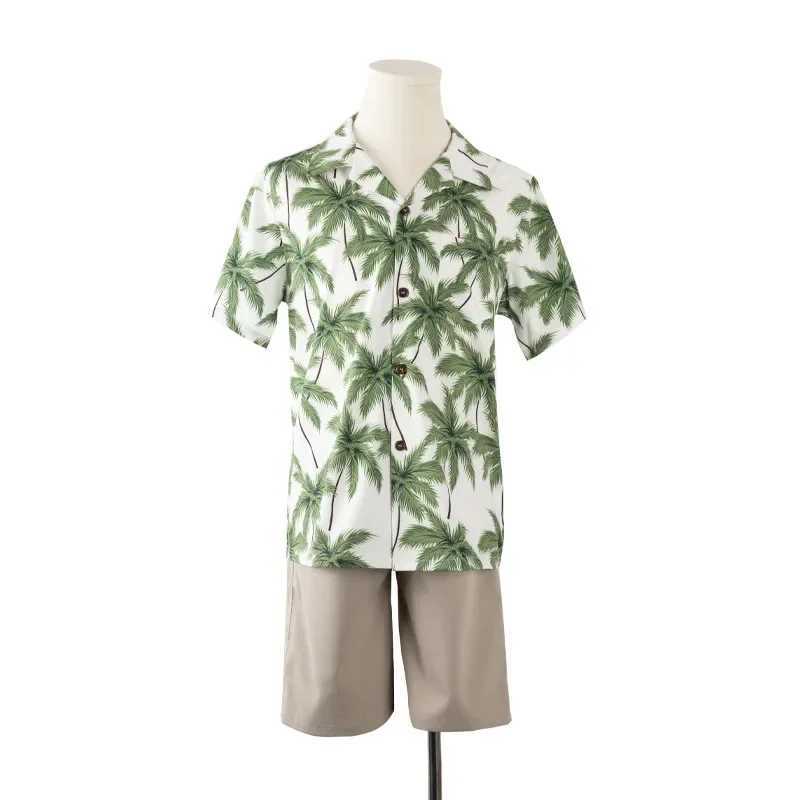 Vacation Parent-child Summer Clothes for The Whole Family Beach Outfit Mom Dad Daughter Son Matching Sets Holiday Women Skirt W250207