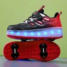 Fashion Roller Skate Shoes Kids Children Casual Sports Toy Gift Games Boys 4 Wheels Sneakers Girls Boots Ultra Light Rollerskate W250207