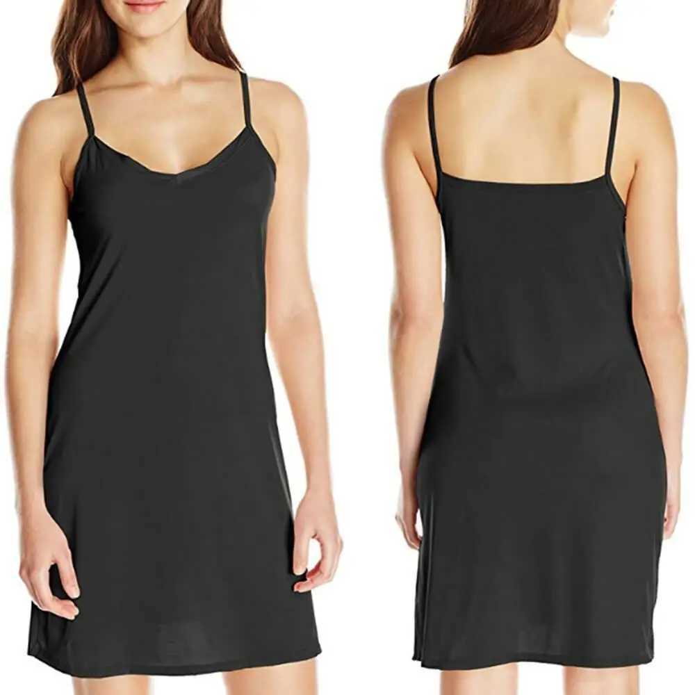 Summer WomenS Solid Color V-Neck Slim Fit Dress With Hanging Strap Breathable Sveless Off Shoulder Casual Daily A-Line DressXJ2500207