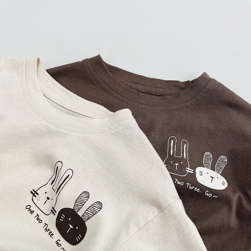 Summer Children T-Shirts 1-8Y Boys Girls Cotton Print Cartoon Short Sleeve T Shirts Tops Tees Toddler Wear Tshirt Kids Clothing 250207