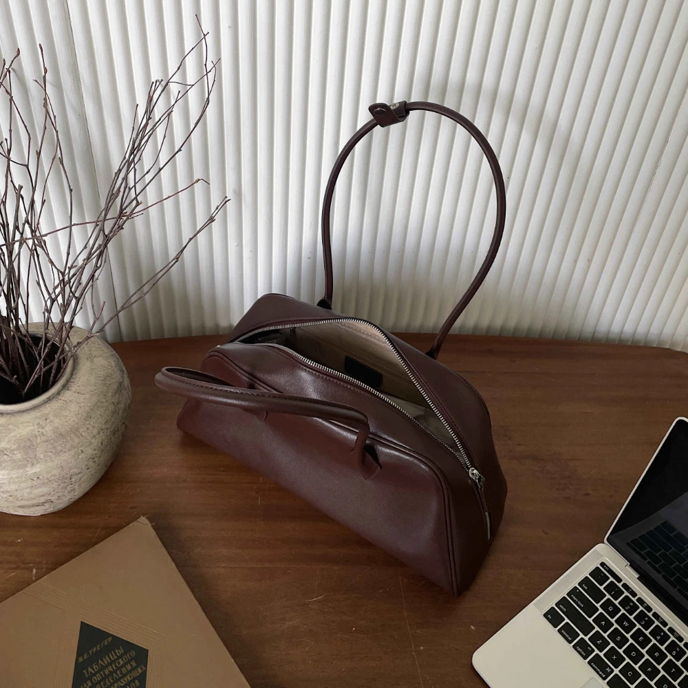 Motingsome Top Layer Cow Leather Shoulder Women Bags Retro Lady Underarm Saddle Bag Calfskin Causal Tote Purses Handbag New Genuine Leather